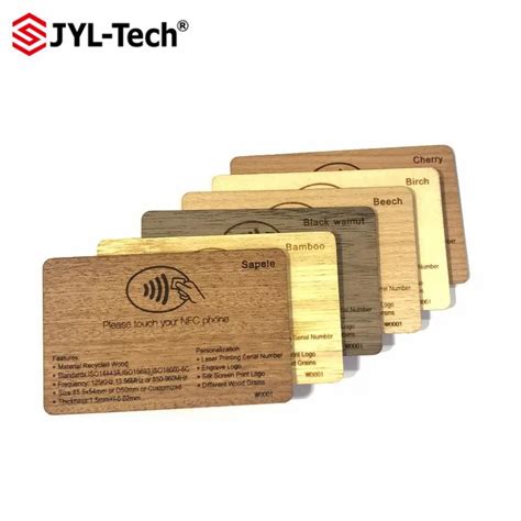 bamboo waterproof rfid card|bamboo rfid card.